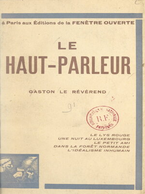 cover image of Le haut-parleur